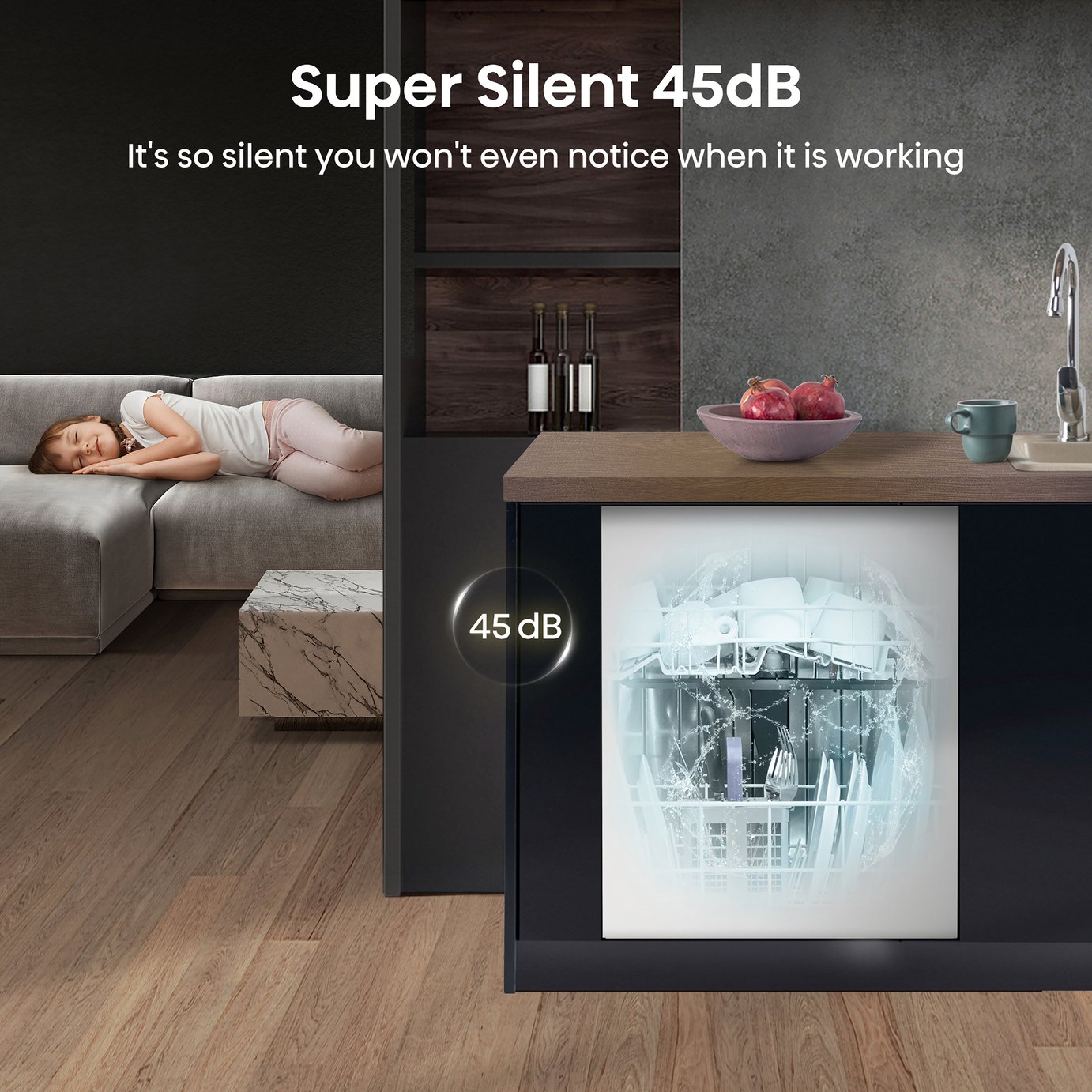 Hisense HV643D90UK Full Size Integrated Dishwasher