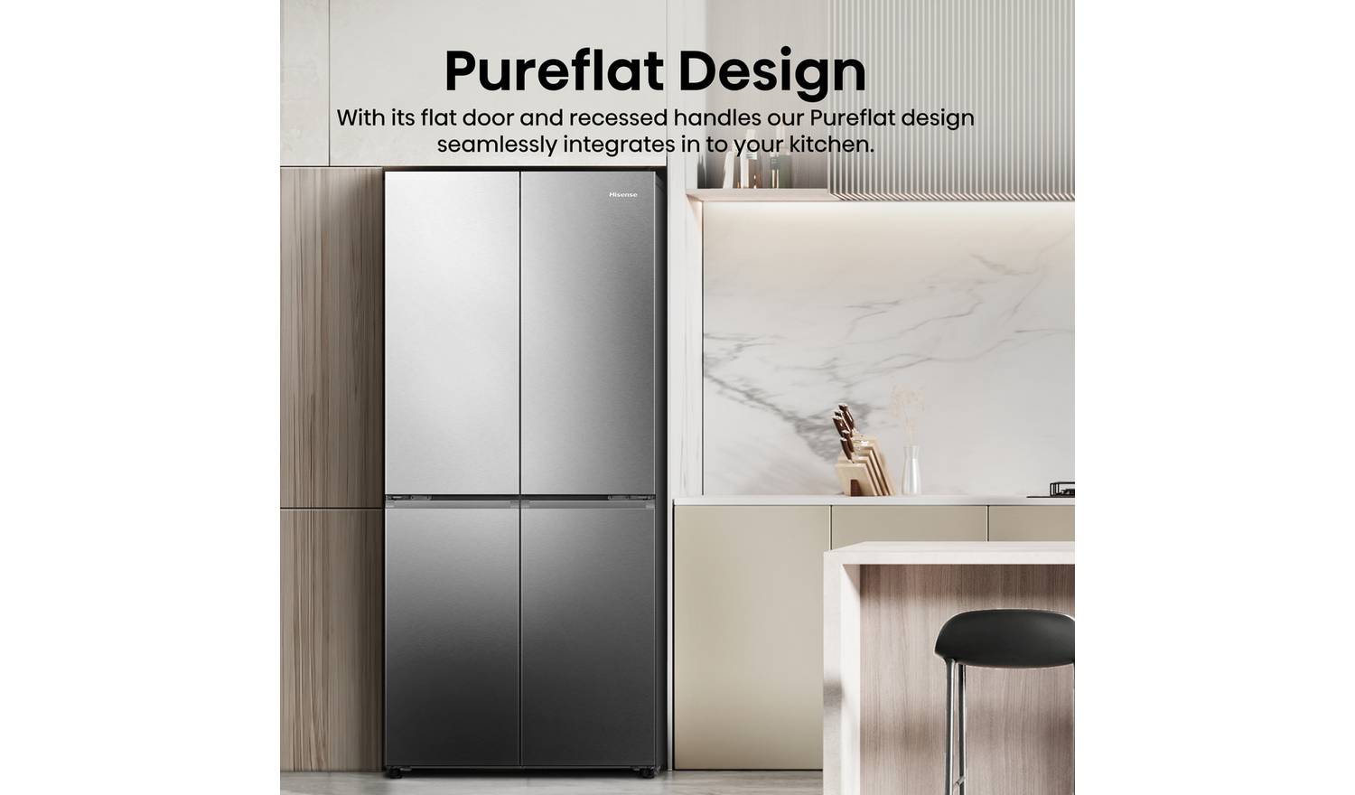 Hisense RQ5P470SAID American Fridge Freezer - S/Steel