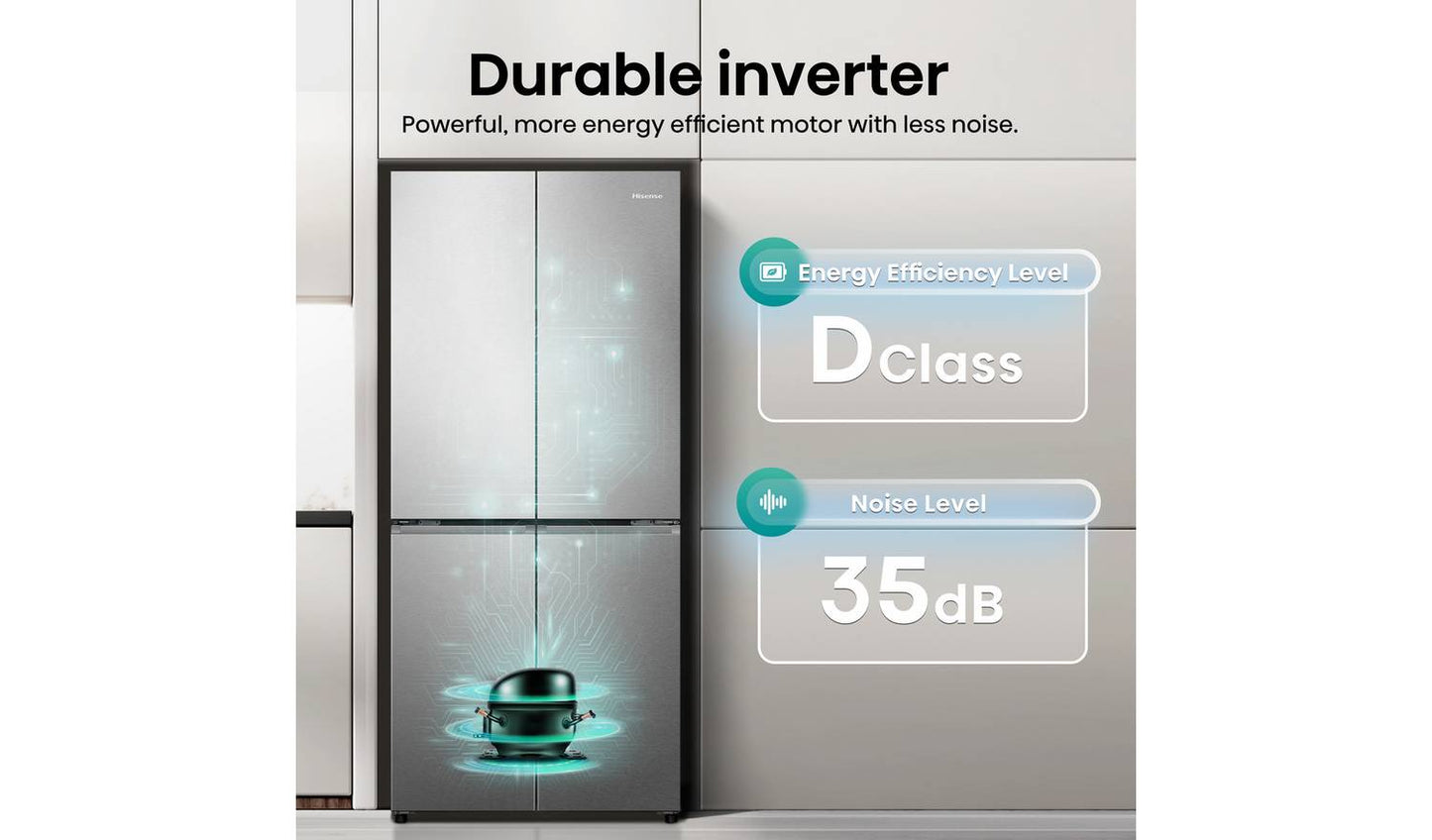 Hisense RQ5P470SAID American Fridge Freezer - S/Steel