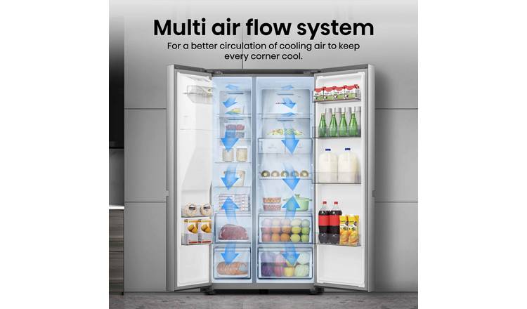 Hisense RS818N4TIE American Fridge Freezer - S/Steel