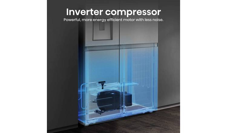 Hisense RS818N4TIE American Fridge Freezer - S/Steel