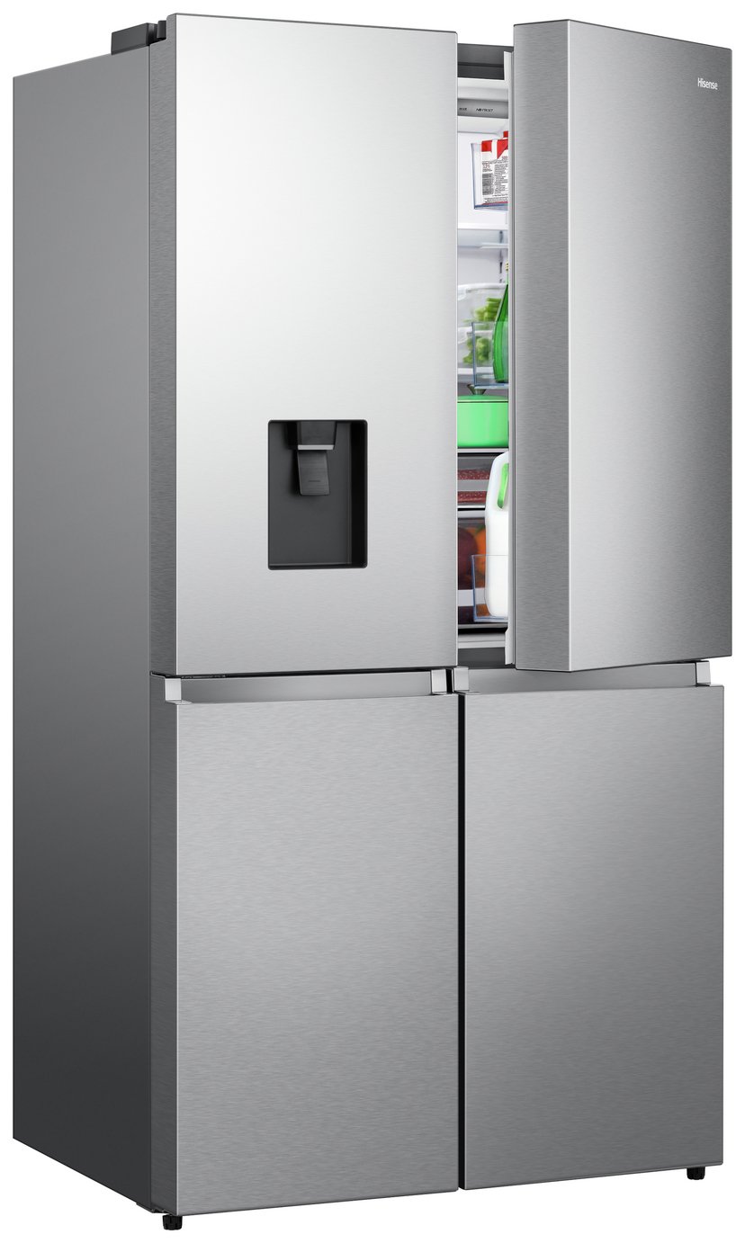 Hisense RQ758N4SWSE American Fridge Freezer-Stainless Steel