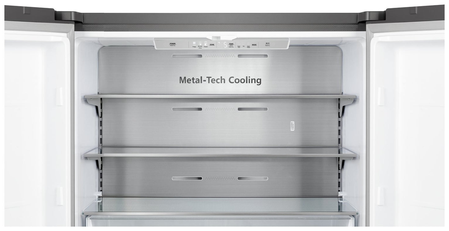 Hisense RQ758N4SWSE American Fridge Freezer-Stainless Steel
