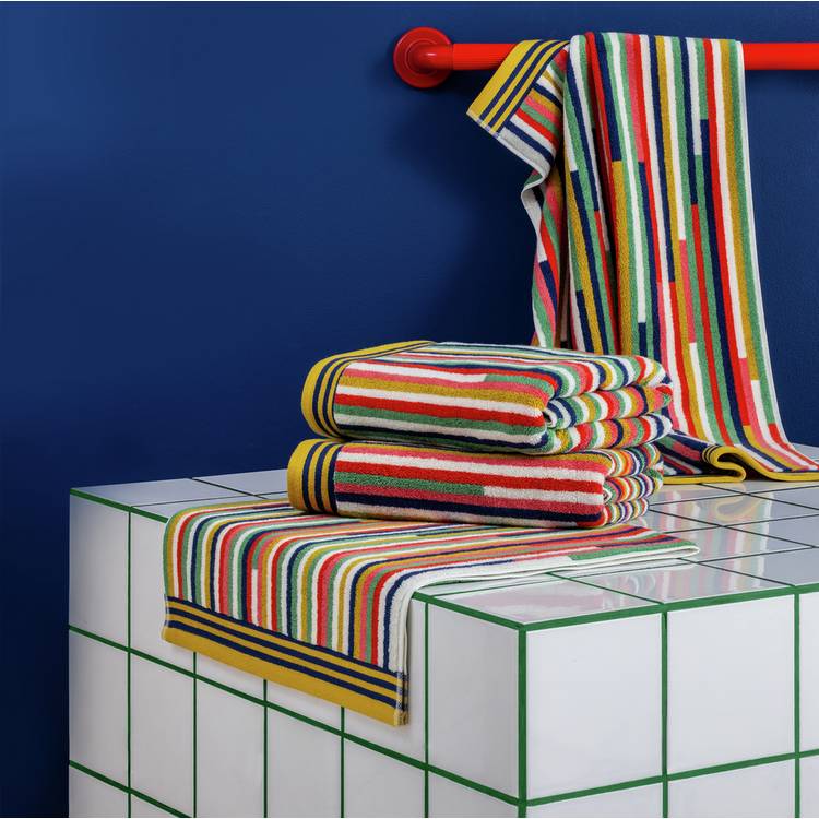 Habitat 60 Klee Stripe Towel Bale by Margo Selby - Multi