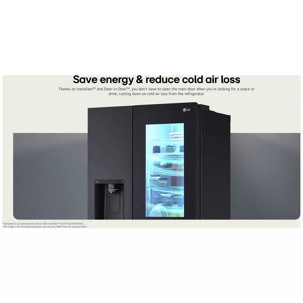 LG GSXE91EVAD American Fridge Freezer - Black