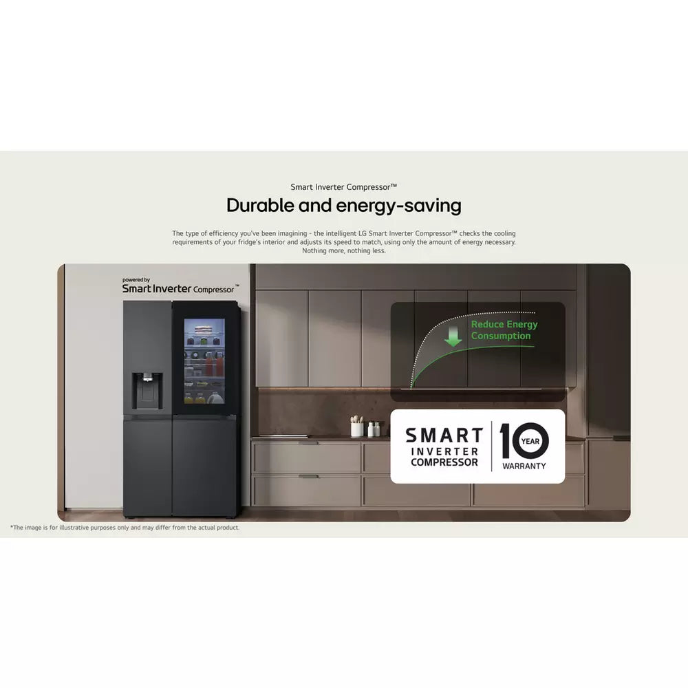 LG GSXE91EVAD American Fridge Freezer - Black