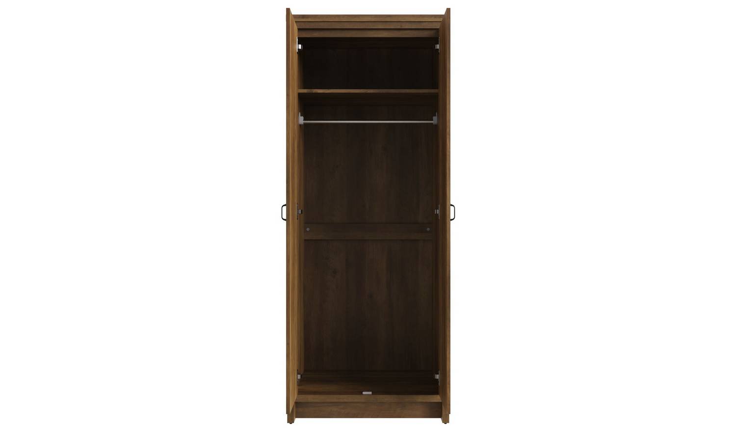 GFW Boston 2 Door Wardrobe - Knotty Oak