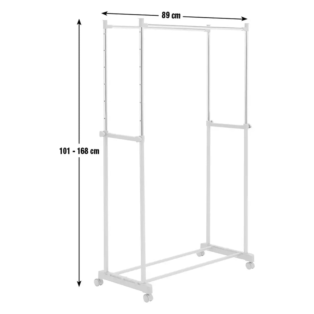 Argos Home Double Clothes Rail - Grey