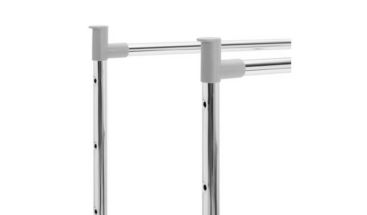 Argos Home Double Clothes Rail - Grey