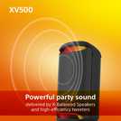 Sony SRS XV500 Bluetooth Portable Party Speaker - Black