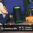 Sony SRS XV500 Bluetooth Portable Party Speaker - Black