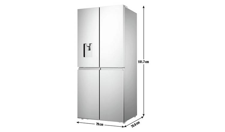 Hisense RQ560N4WCF PureFlat American Fridge Freezer - Silver