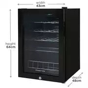 Russel Hobbs RHGWC4B-LCK 20 Bottle Wine Cooler - Black