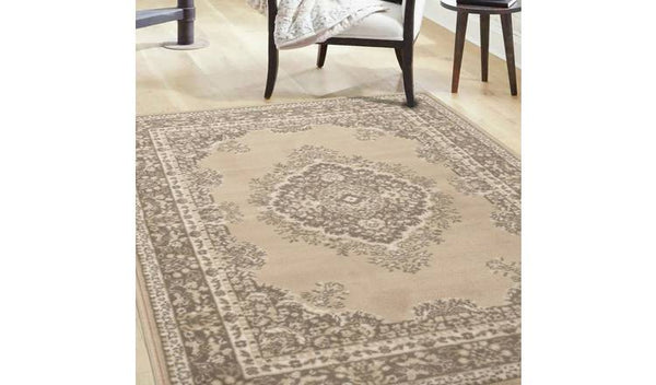 Homemaker Bukhura Traditional Natural Cut Pile Rug-200x290cm
