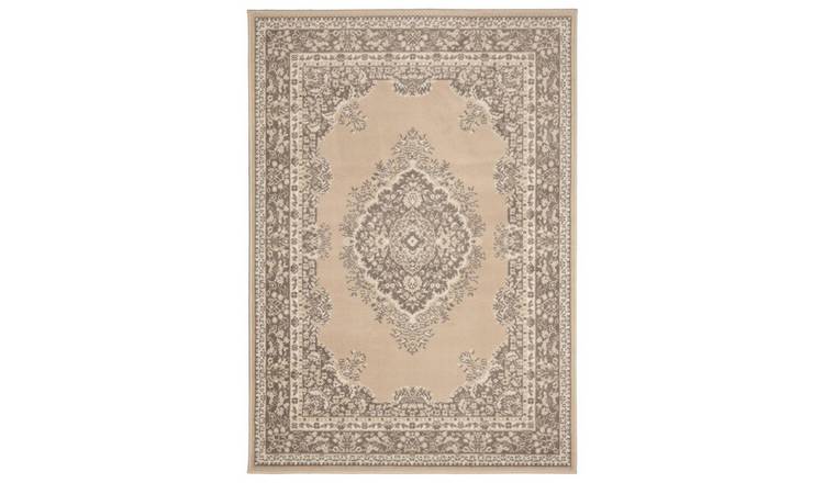 Homemaker Bukhura Traditional Natural Cut Pile Rug-200x290cm