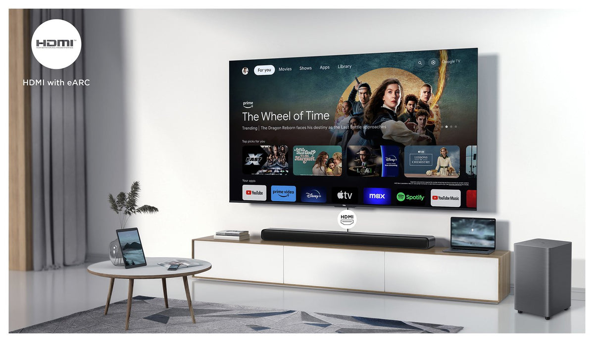 TCL S55HK 2.1Ch Bluetooth Soundbar with Wireless Sub