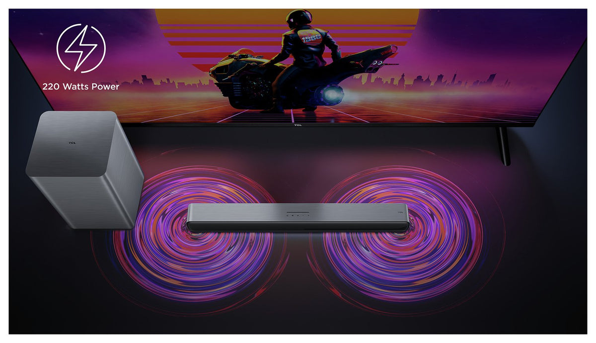 TCL S55HK 2.1Ch Bluetooth Soundbar with Wireless Sub