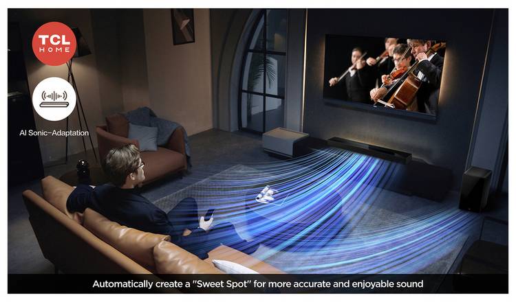 TCL Q75HK 5.1.2Ch Bluetooth Soundbar with Wireless Sub