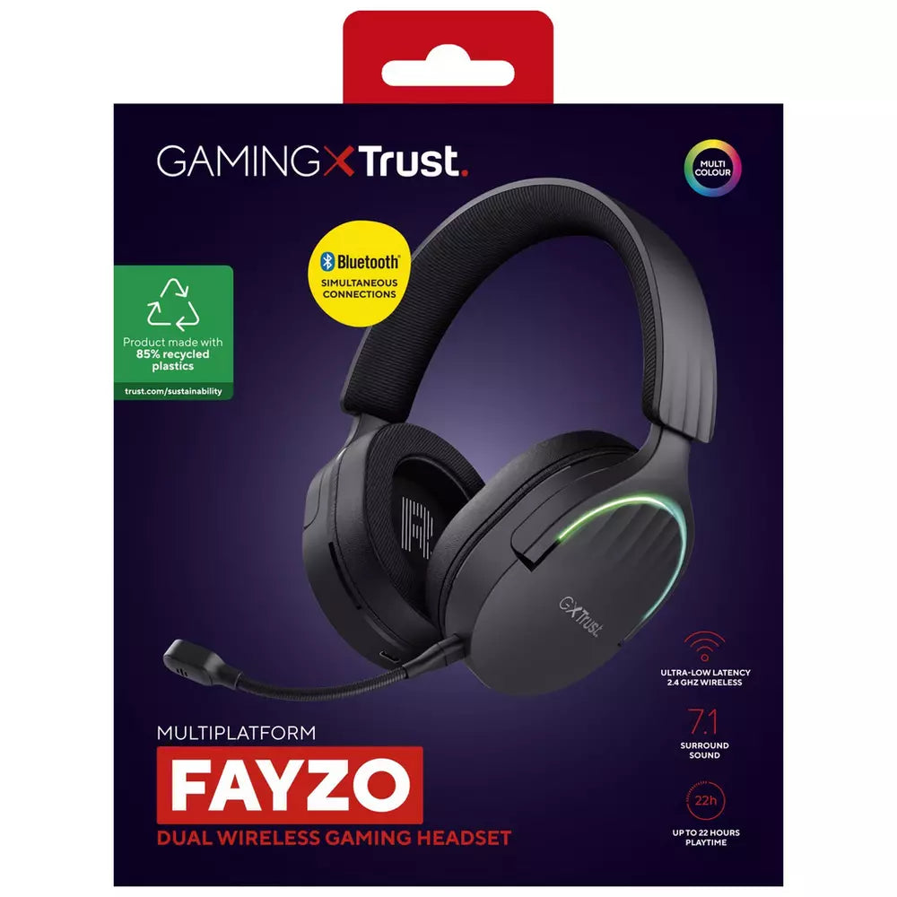 Trust GXT Fayzo PS5 Wireless Gaming Headset - Black