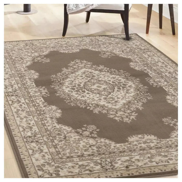 Homemaker Bukhura Traditional Rug - 120x160cm - Taupe