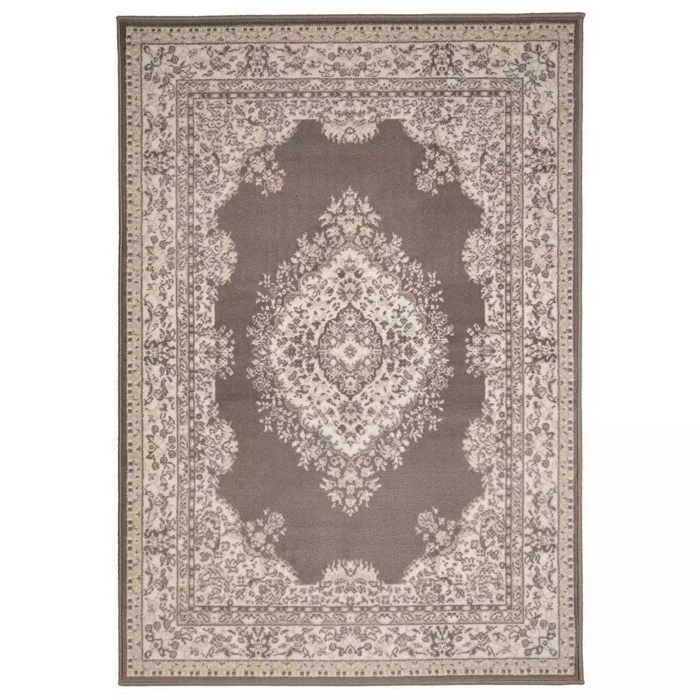 Homemaker Bukhura Traditional Rug - 120x160cm - Taupe