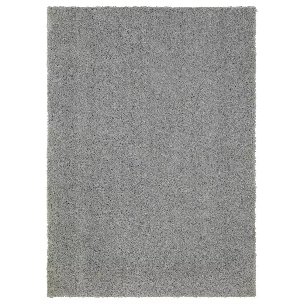 Habitat Shimmer Grey Cut Pile Rug - 80x150cm