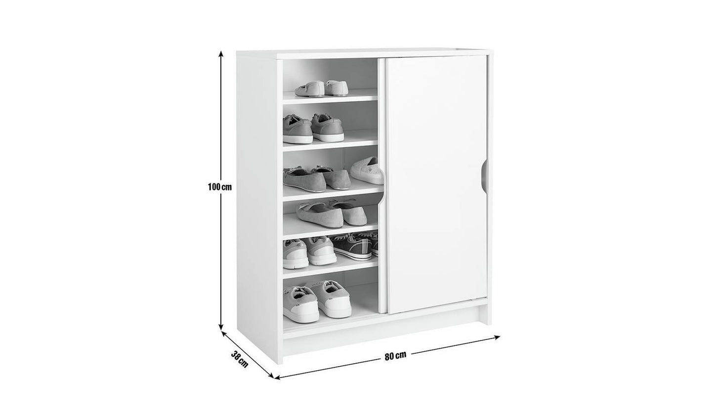 Argos Home Chloe 2 Door Shoe Storage Cabinet - White