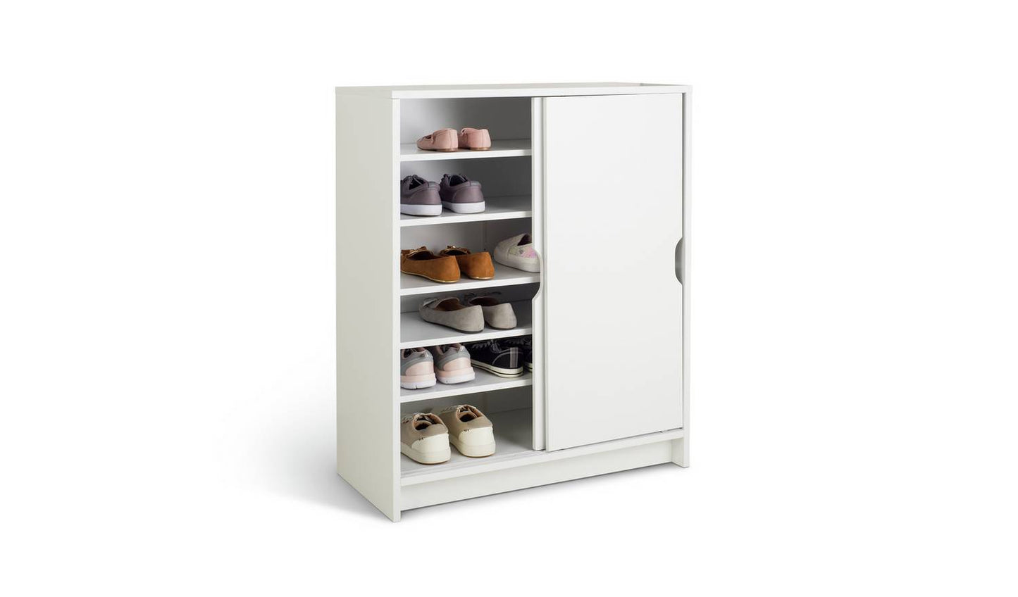Argos Home Chloe 2 Door Shoe Storage Cabinet - White