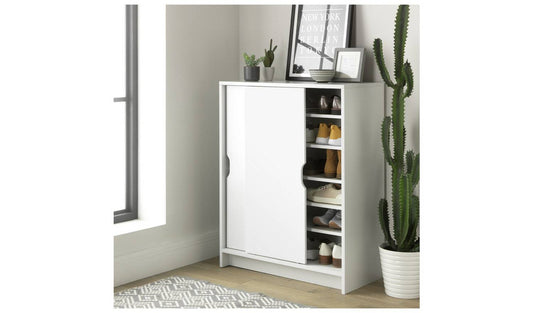 Argos Home Chloe 2 Door Shoe Storage Cabinet - White