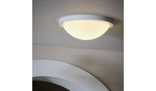 Argos Home Aspley Bathroom Flush to Ceiling Light - White