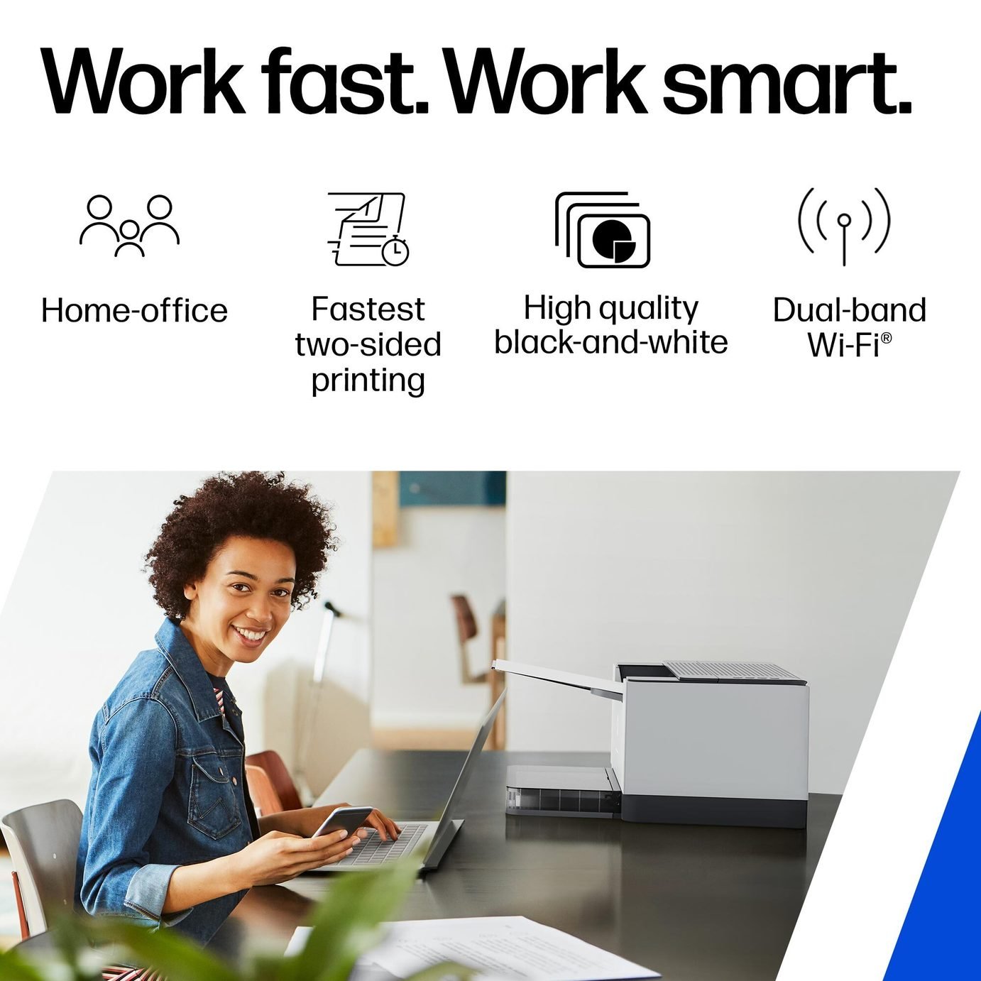 HP LaserJet Pro M209dw Wireless Mono Laser Printer