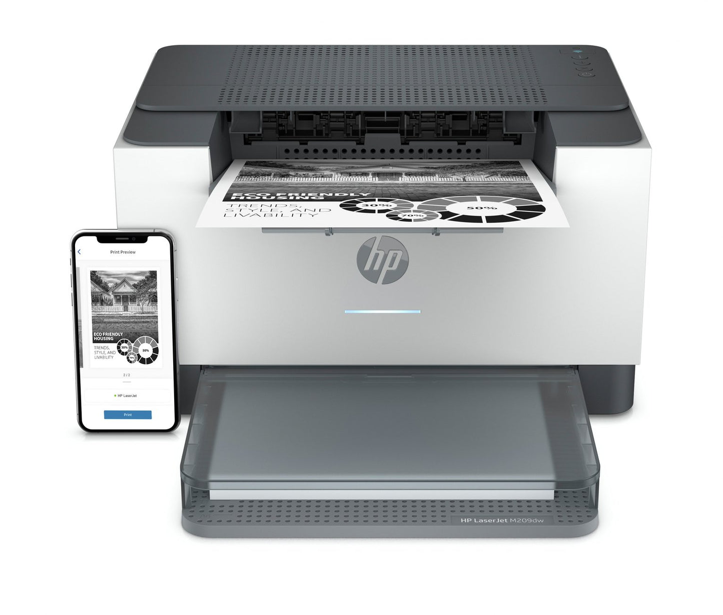 HP LaserJet Pro M209dw Wireless Mono Laser Printer