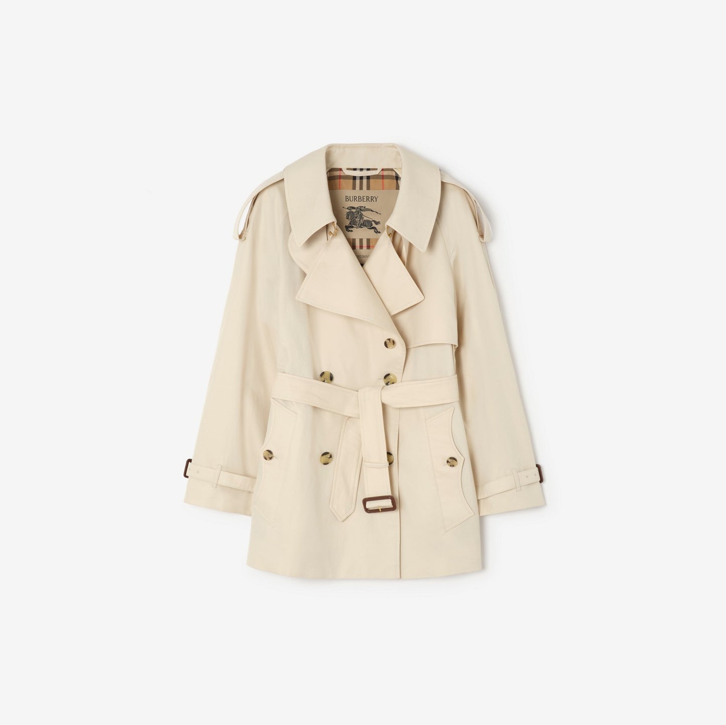 Short Tropical Gabardine Fitzrovia Trench Coat