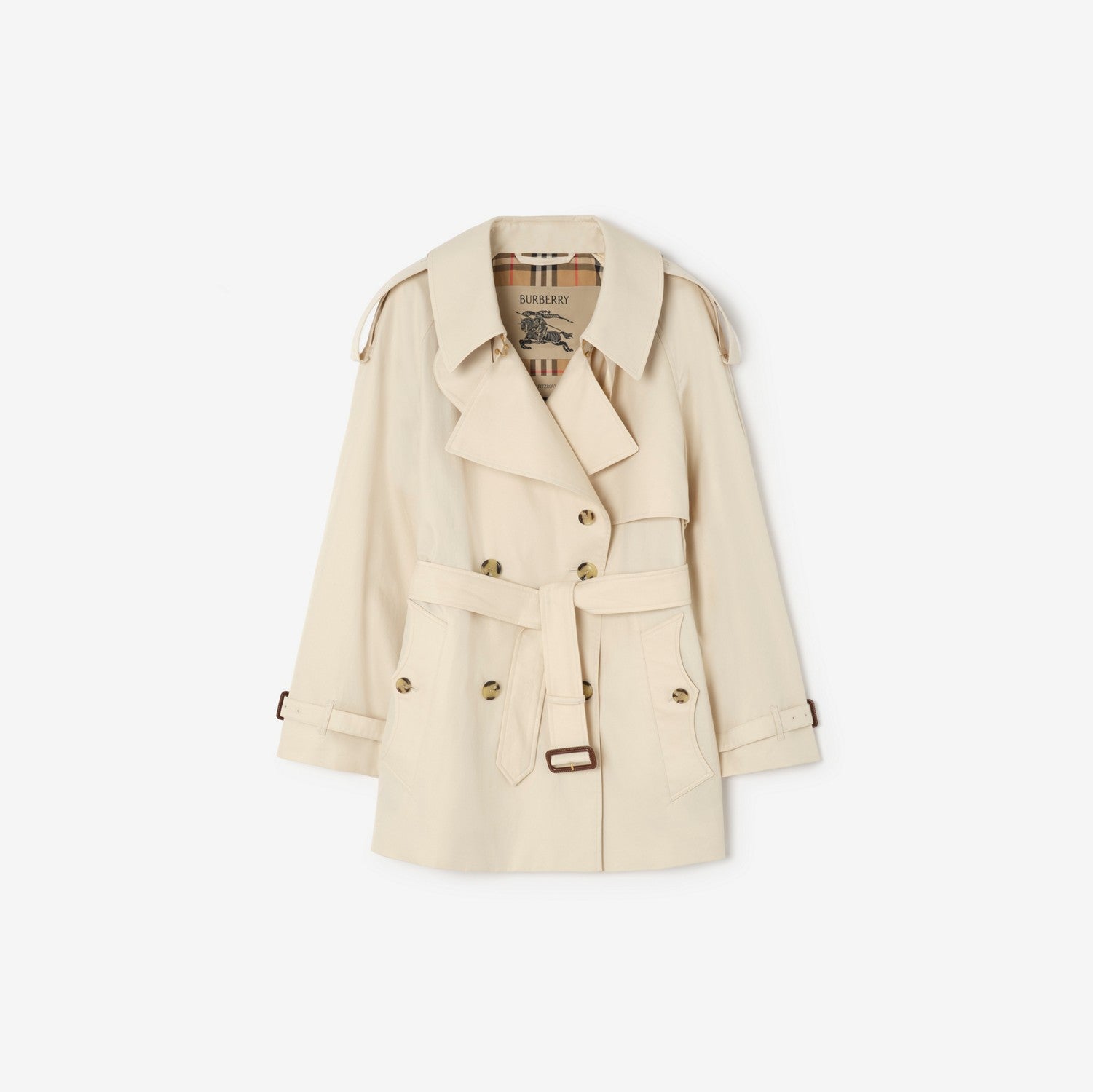 Short Tropical Gabardine Fitzrovia Trench Coat