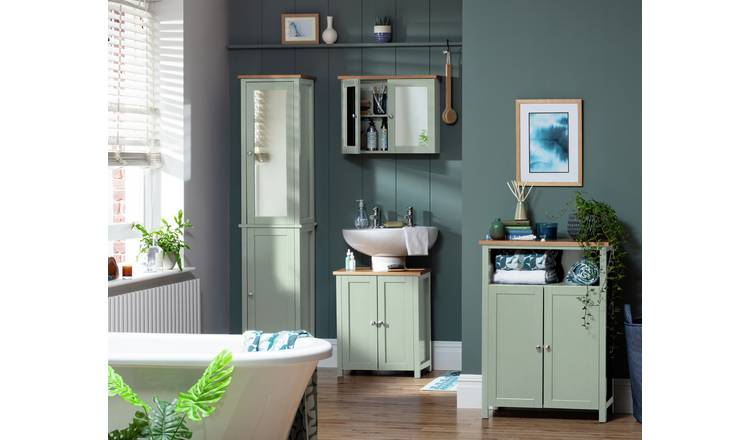 Argos Home Livingston Tallboy - Sage Green
