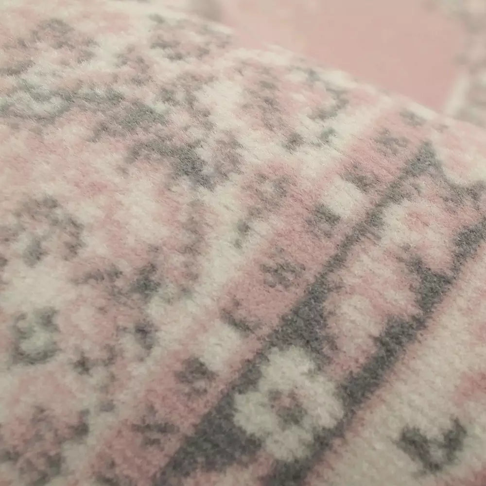 Homemaker Bukhura Traditional Blush Cut Pile Rug - 160x230cm