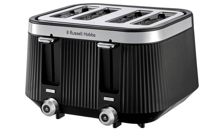 Russell Hobbs Bronte Matte Black 4 Slice Toaster 26770