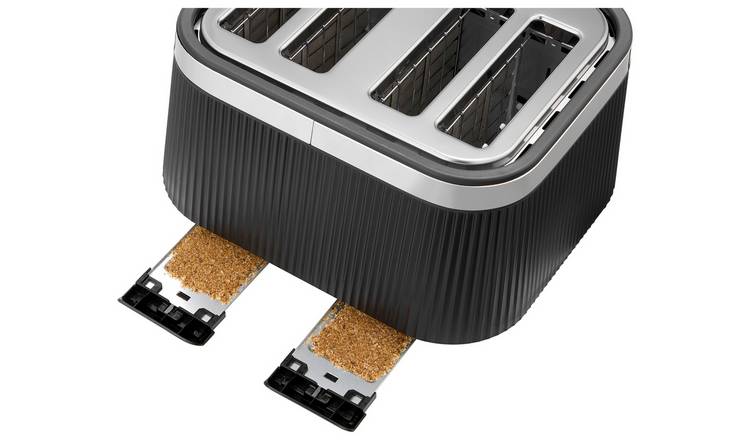 Russell Hobbs Bronte Matte Black 4 Slice Toaster 26770