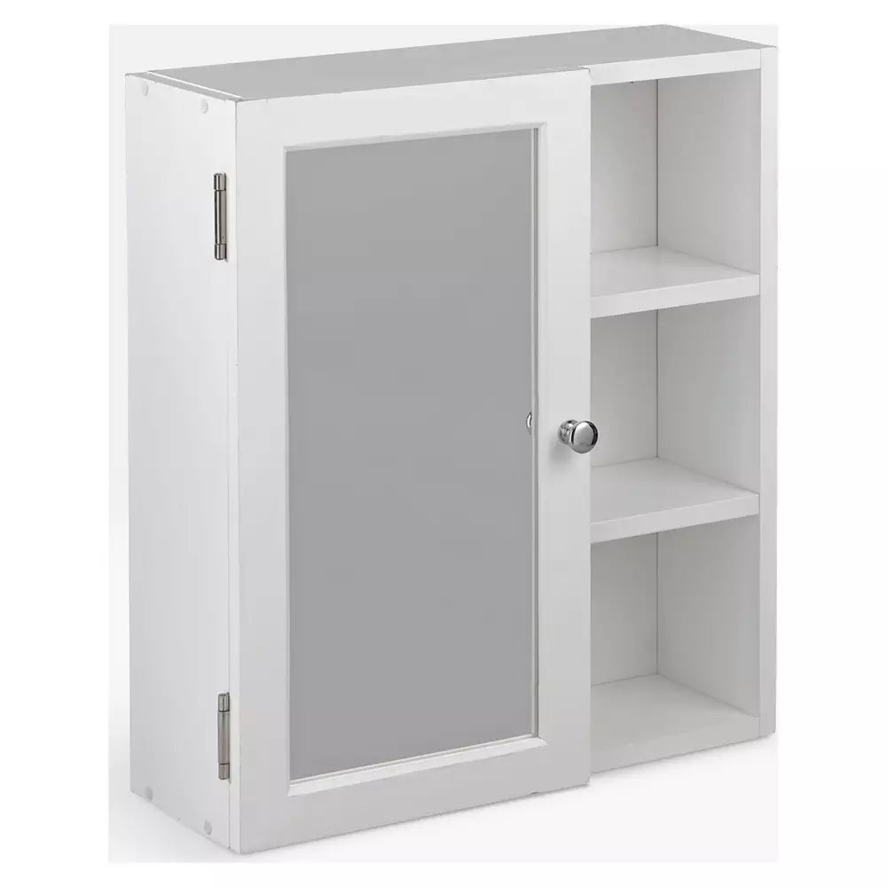 Argos Home 1 Door Open Shelf Mirrored Cabinet