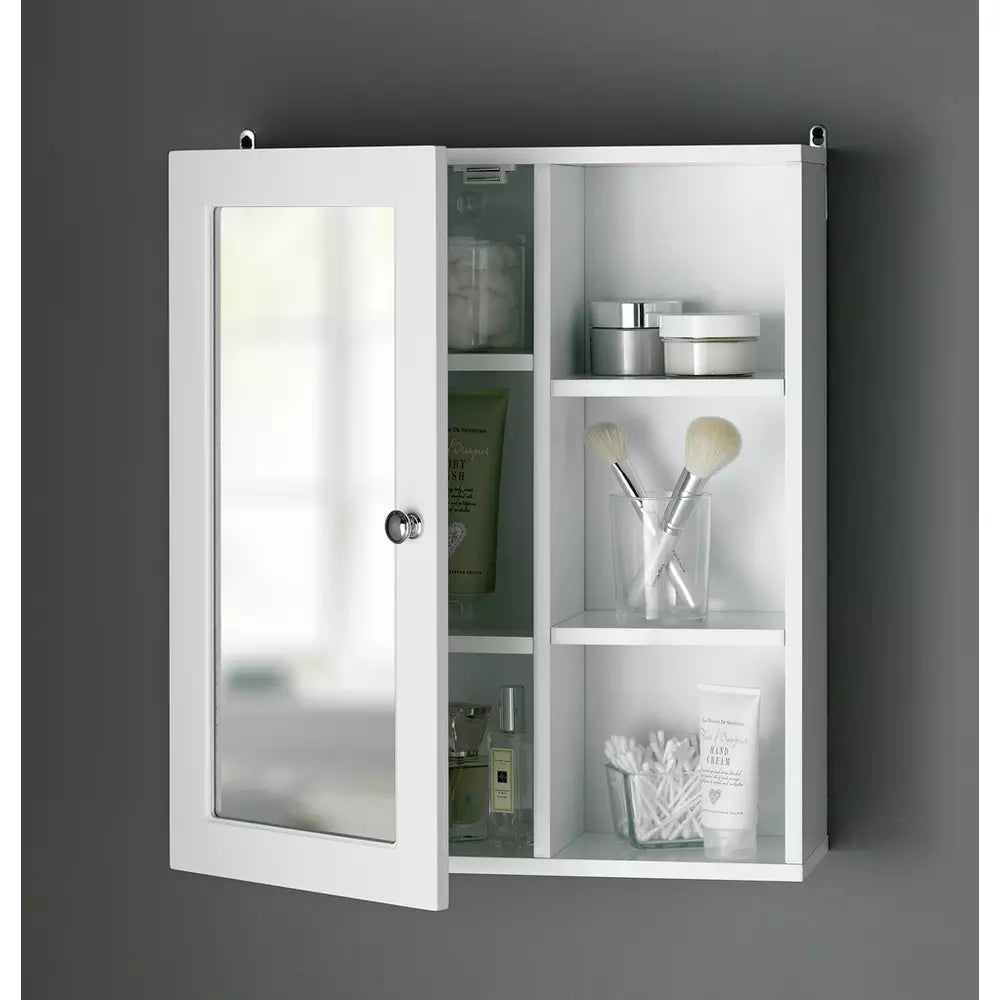 Argos Home 1 Door Open Shelf Mirrored Cabinet