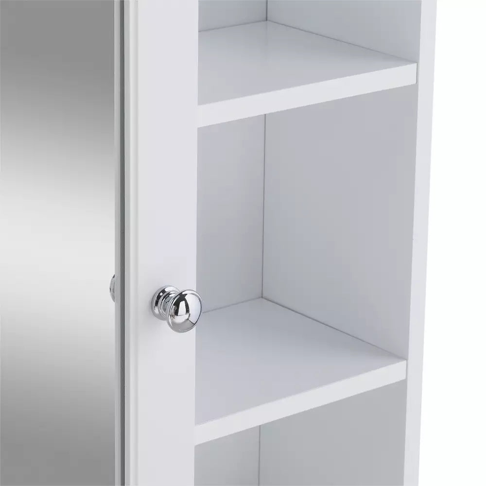 Argos Home 1 Door Open Shelf Mirrored Cabinet