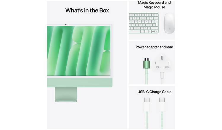 Apple iMac 2024 24in M4 8 Core 16GB 256GB - Green