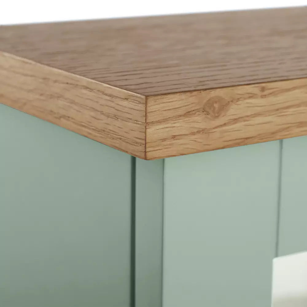 Argos Home Livingston Double Mirrored Wall Cabinet - Green