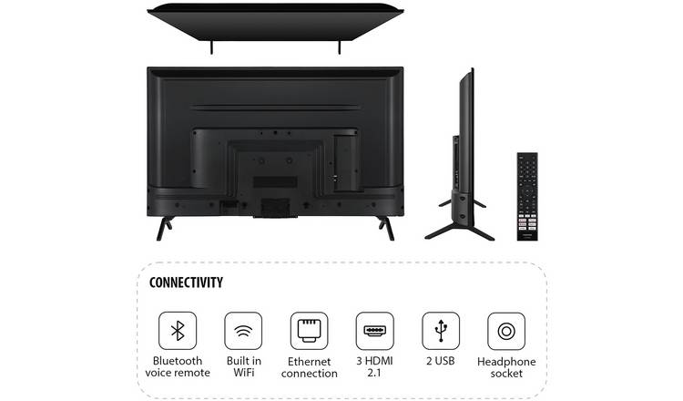 Toshiba 43 Inch 43UV2F53DB Smart 4K UHD HDR LCD Freely TV