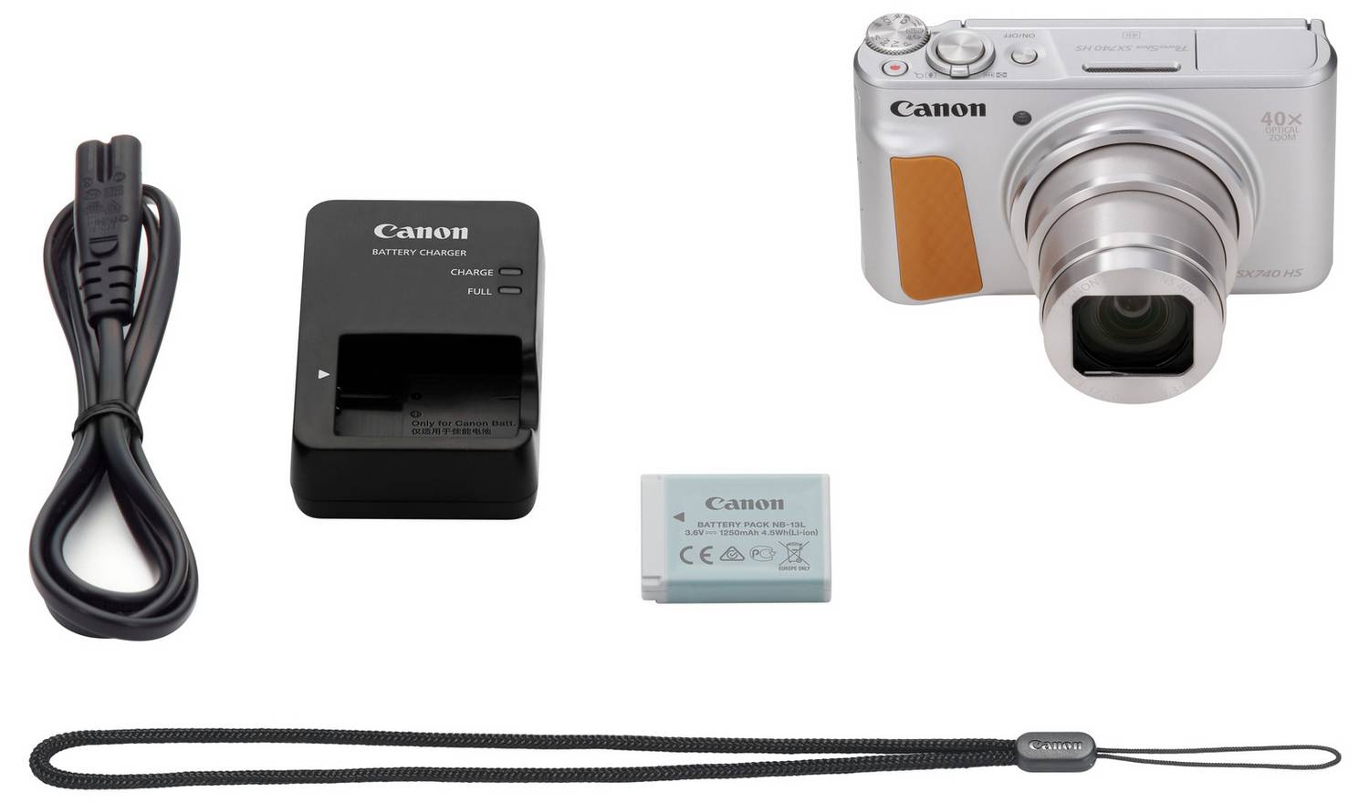 Canon PowerShot SX740 HS Lite 40x Zoom Camera - Silver
