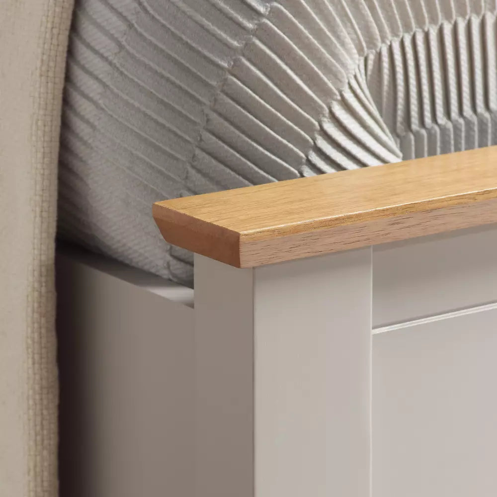 Birlea Phoenix Single Ottoman Bed with Mattress - Pearl Grey