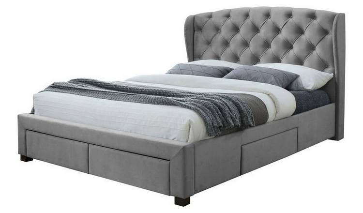 Birlea Hope 4 Drawer Double Storage Bed Frame - Grey