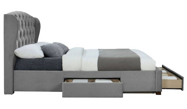 Birlea Hope 4 Drawer Double Storage Bed Frame - Grey