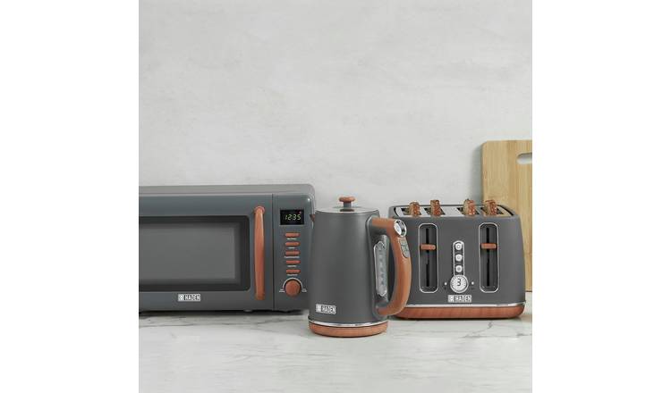 Haden 206794 Dorchester Kettle,Toaster & Microwave - Grey