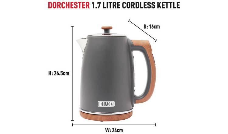 Haden 206794 Dorchester Kettle,Toaster & Microwave - Grey